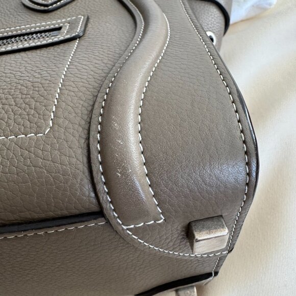 Celine Micro Luggage Bag in Taupe (Souris) - Picture 6 of 16